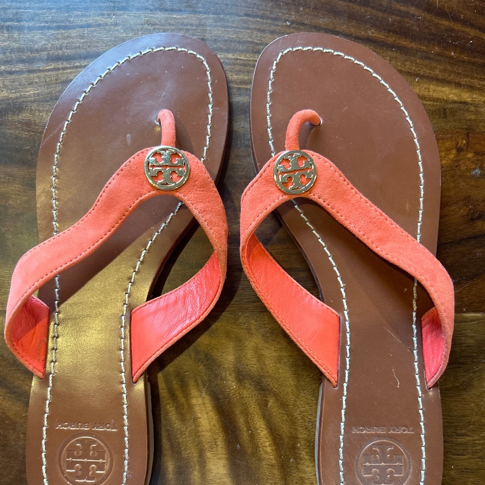 Tory Burch Sandals with Pink Straps - Size 7